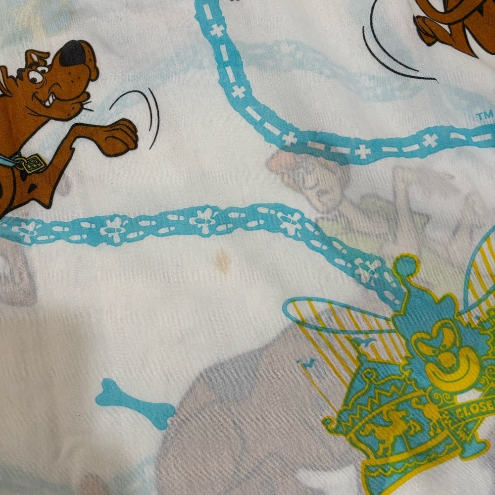 Scooby Doo Full Flat Sheet Vintage Y2K - Picture 2 of 7